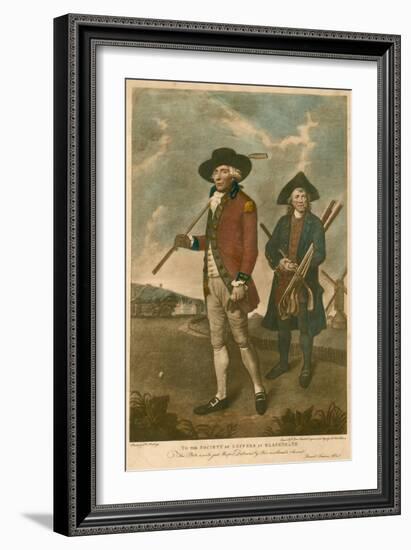 Golf; Dedicated by the Artist to the Society of Coffers at Blackheath-Lemuel Francis Abbott-Framed Giclee Print