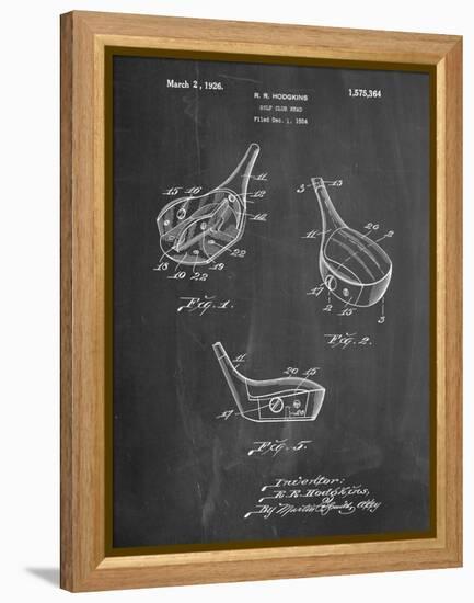 Golf Fairway Club Head Patent-Cole Borders-Framed Stretched Canvas