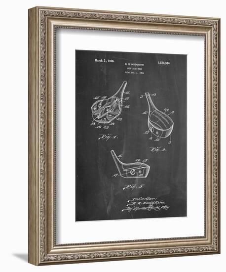 Golf Fairway Club Head Patent-Cole Borders-Framed Premium Giclee Print