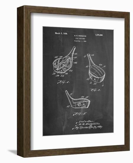 Golf Fairway Club Head Patent-Cole Borders-Framed Premium Giclee Print