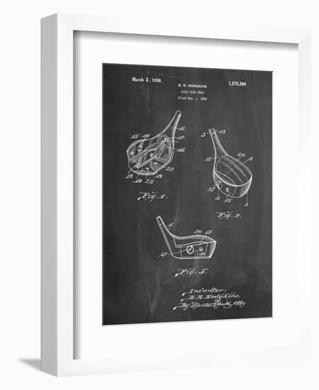 Golf Fairway Club Head Patent-Cole Borders-Framed Premium Giclee Print