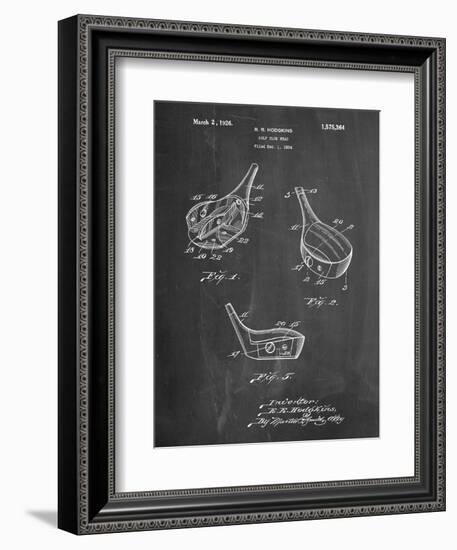 Golf Fairway Club Head Patent-Cole Borders-Framed Premium Giclee Print