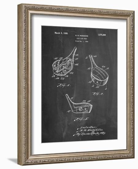 Golf Fairway Club Head Patent-Cole Borders-Framed Art Print