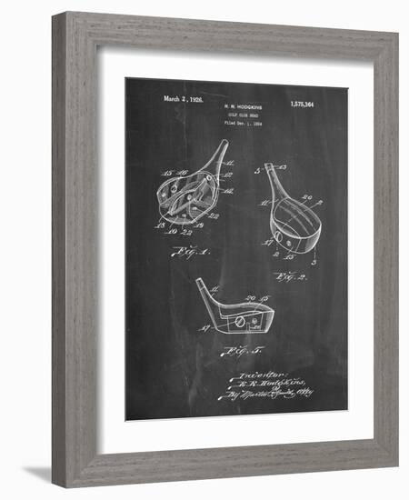 Golf Fairway Club Head Patent-Cole Borders-Framed Art Print