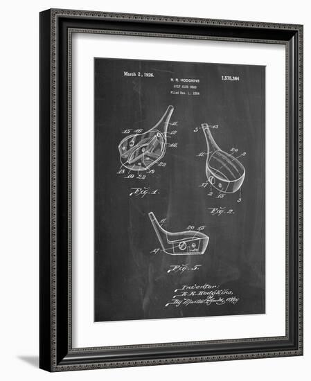 Golf Fairway Club Head Patent-Cole Borders-Framed Art Print