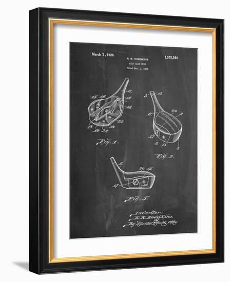 Golf Fairway Club Head Patent-Cole Borders-Framed Art Print