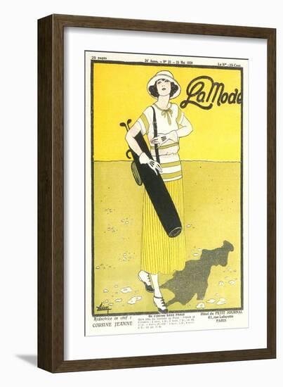 Golf Fashions-null-Framed Art Print