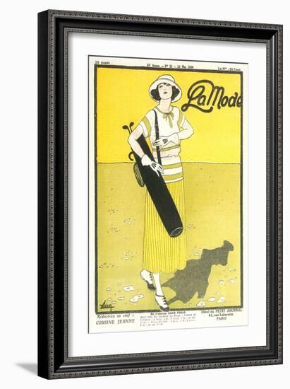 Golf Fashions-null-Framed Art Print