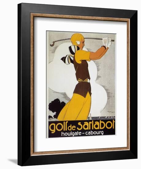 Golf, Female, 1930-Ren? Vincent-Framed Giclee Print