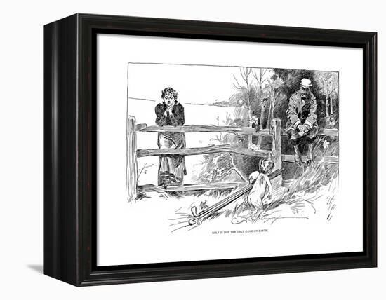 Golf Game, 1895-Charles Dana Gibson-Framed Premier Image Canvas