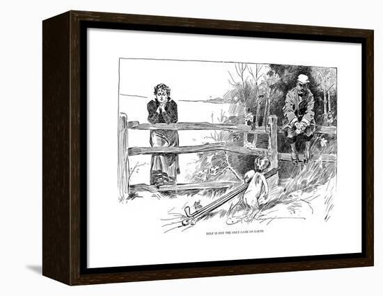 Golf Game, 1895-Charles Dana Gibson-Framed Premier Image Canvas