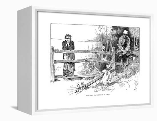 Golf Game, 1895-Charles Dana Gibson-Framed Premier Image Canvas