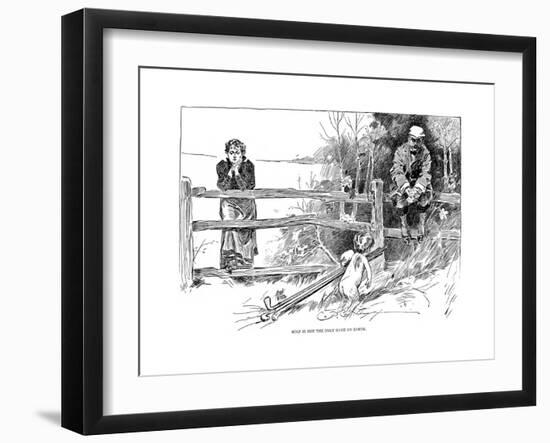 Golf Game, 1895-Charles Dana Gibson-Framed Giclee Print