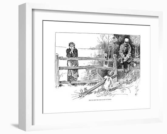 Golf Game, 1895-Charles Dana Gibson-Framed Giclee Print