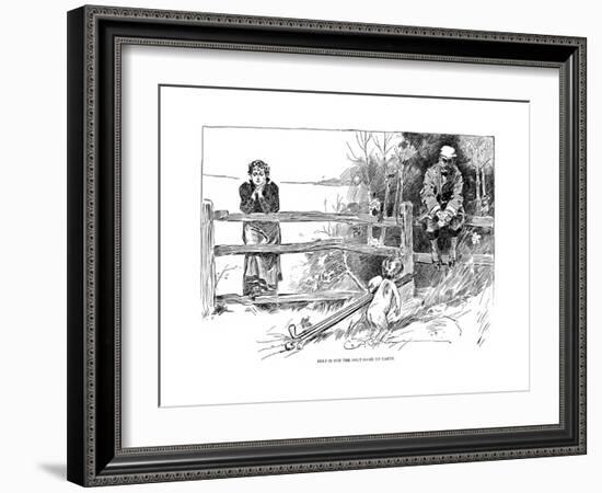 Golf Game, 1895-Charles Dana Gibson-Framed Giclee Print