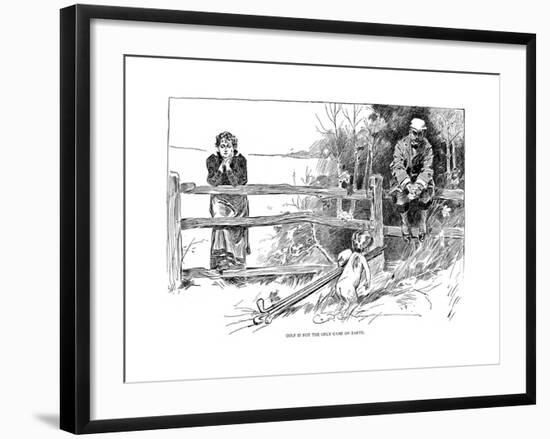 Golf Game, 1895-Charles Dana Gibson-Framed Giclee Print