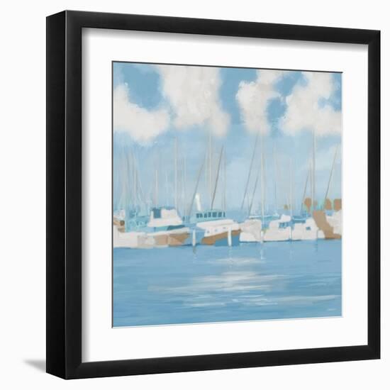 Golf Harbor Boats II-Dan Meneely-Framed Art Print