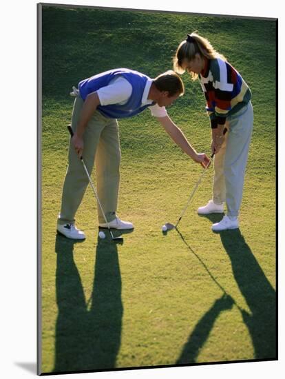 Golf Instruction-null-Mounted Photographic Print