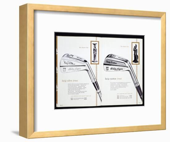 Golf irons from a golfing catalogue-Unknown-Framed Giclee Print