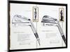 Golf irons from a golfing catalogue-Unknown-Mounted Giclee Print