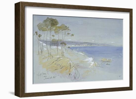 Golf Juan, Noon, 1865 (W/C, Bodycolour, Ink & Pencil on Paper)-Edward Lear-Framed Giclee Print