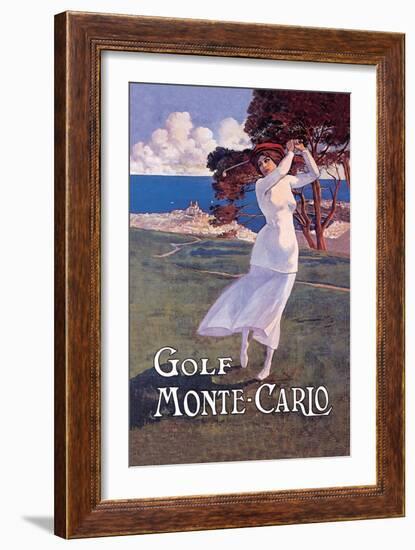 Golf Monte Carlo-null-Framed Art Print