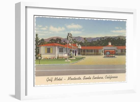 Golf Motel, Montecito, Santa Barbara, California-null-Framed Art Print