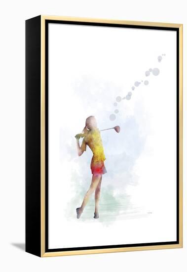 Golf Player 2-Marlene Watson-Framed Premier Image Canvas