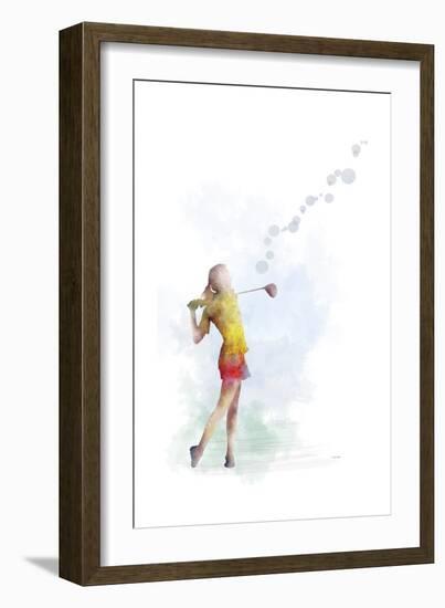 Golf Player 2-Marlene Watson-Framed Giclee Print