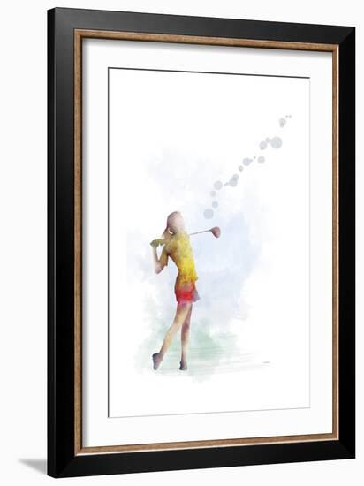 Golf Player 2-Marlene Watson-Framed Giclee Print