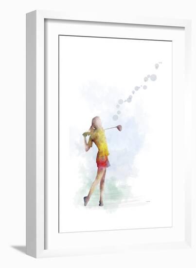 Golf Player 2-Marlene Watson-Framed Giclee Print