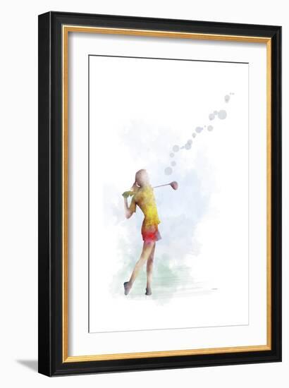 Golf Player 2-Marlene Watson-Framed Giclee Print