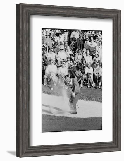 Golf Player Arnold Palmer, Blowing His Lead on the 18th Hole in the Master's Golf Tournament-George Silk-Framed Photographic Print