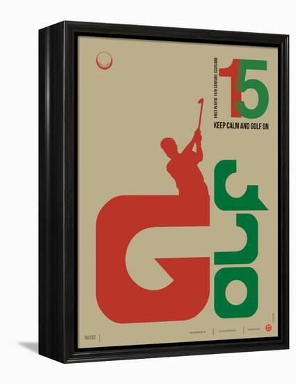 Golf Poster-NaxArt-Framed Stretched Canvas