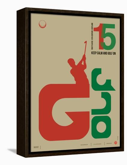 Golf Poster-NaxArt-Framed Stretched Canvas