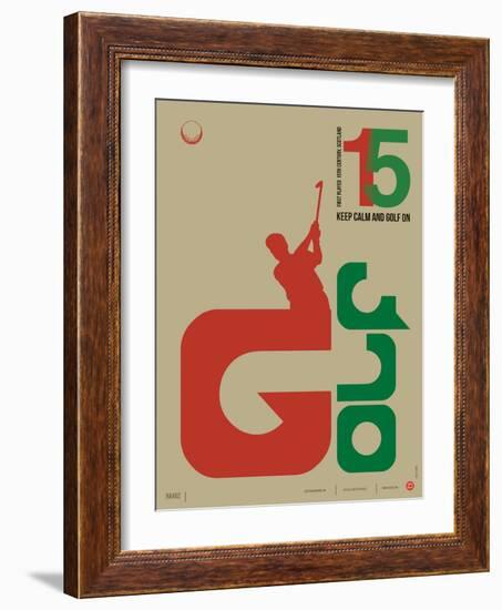 Golf Poster-NaxArt-Framed Premium Giclee Print