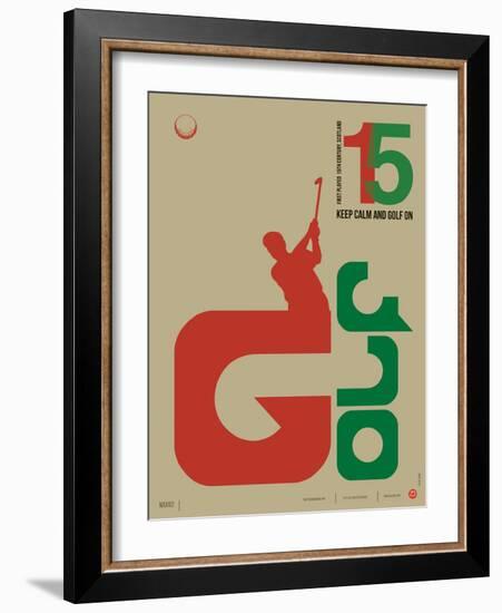 Golf Poster-NaxArt-Framed Premium Giclee Print