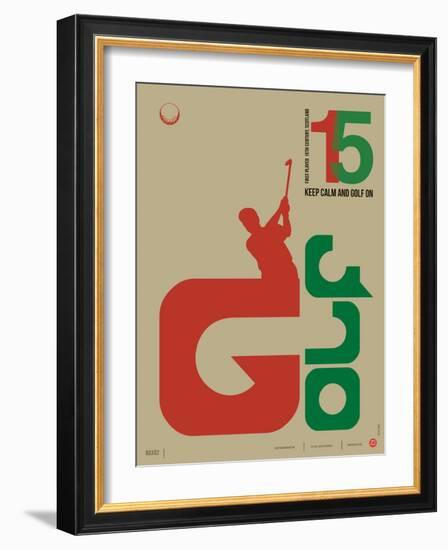 Golf Poster-NaxArt-Framed Premium Giclee Print