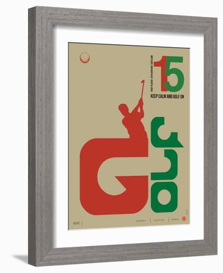 Golf Poster-NaxArt-Framed Art Print