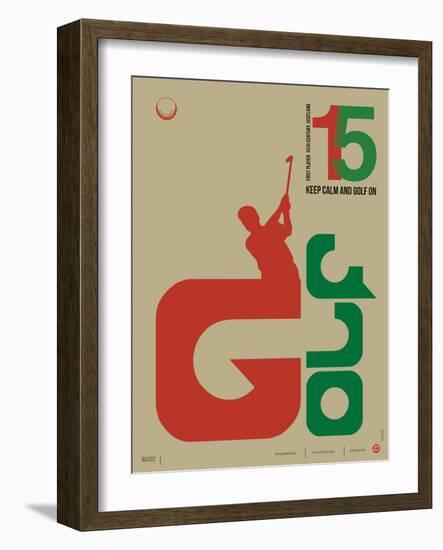 Golf Poster-NaxArt-Framed Art Print