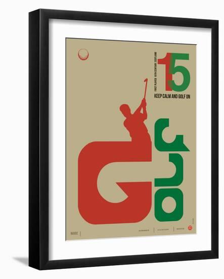 Golf Poster-NaxArt-Framed Art Print