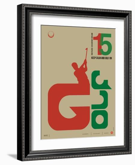Golf Poster-NaxArt-Framed Art Print