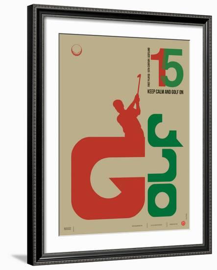 Golf Poster-NaxArt-Framed Art Print