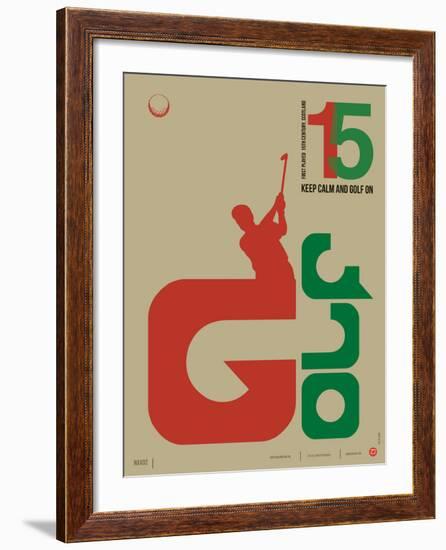 Golf Poster-NaxArt-Framed Art Print