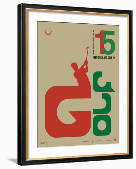 Golf Poster-NaxArt-Framed Art Print