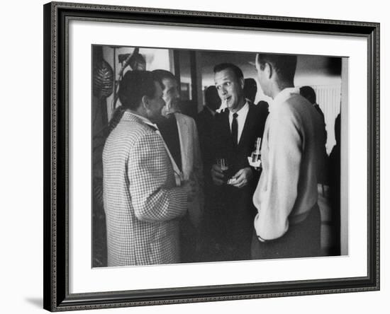 Golf Pro Arnold Palmer at a Party During the Palm Springs Golf Classic-Allan Grant-Framed Premium Photographic Print