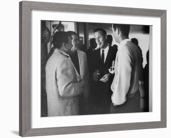 Golf Pro Arnold Palmer at a Party During the Palm Springs Golf Classic-Allan Grant-Framed Premium Photographic Print