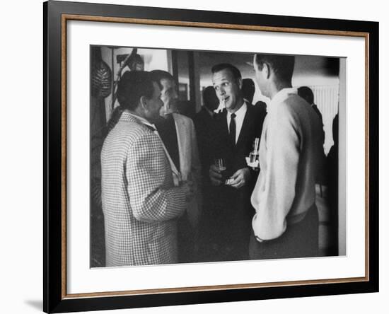 Golf Pro Arnold Palmer at a Party During the Palm Springs Golf Classic-Allan Grant-Framed Premium Photographic Print