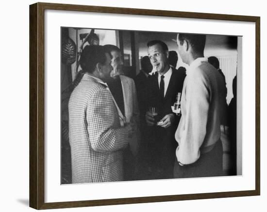 Golf Pro Arnold Palmer at a Party During the Palm Springs Golf Classic-Allan Grant-Framed Premium Photographic Print