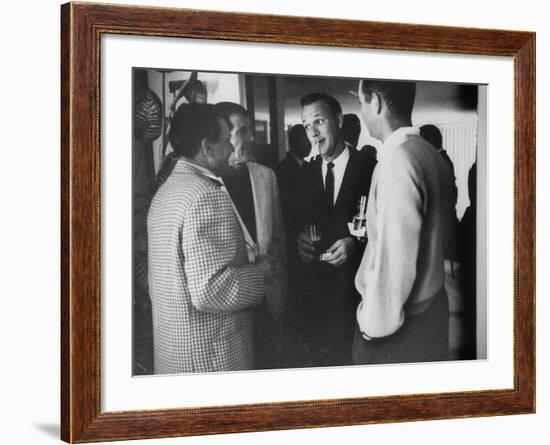 Golf Pro Arnold Palmer at a Party During the Palm Springs Golf Classic-Allan Grant-Framed Premium Photographic Print